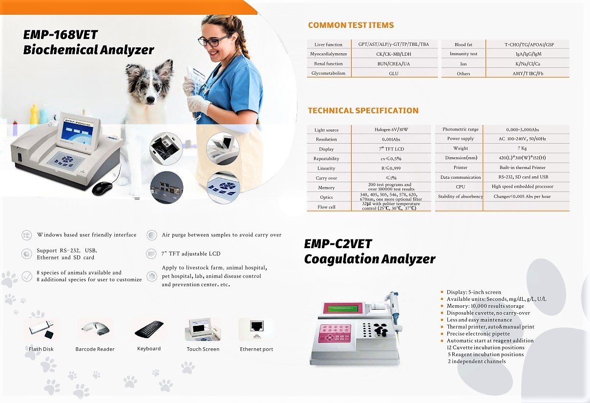 VET EMP 168 Chemistry Analyzer
