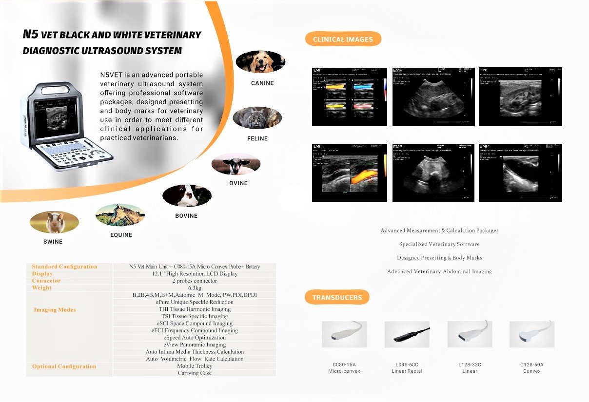 VET EMP N5 Highly professional Ultrasound machine