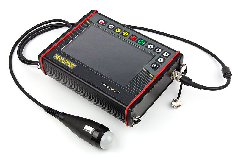 extremely robust ultrasound scanner for field work, aluminium case